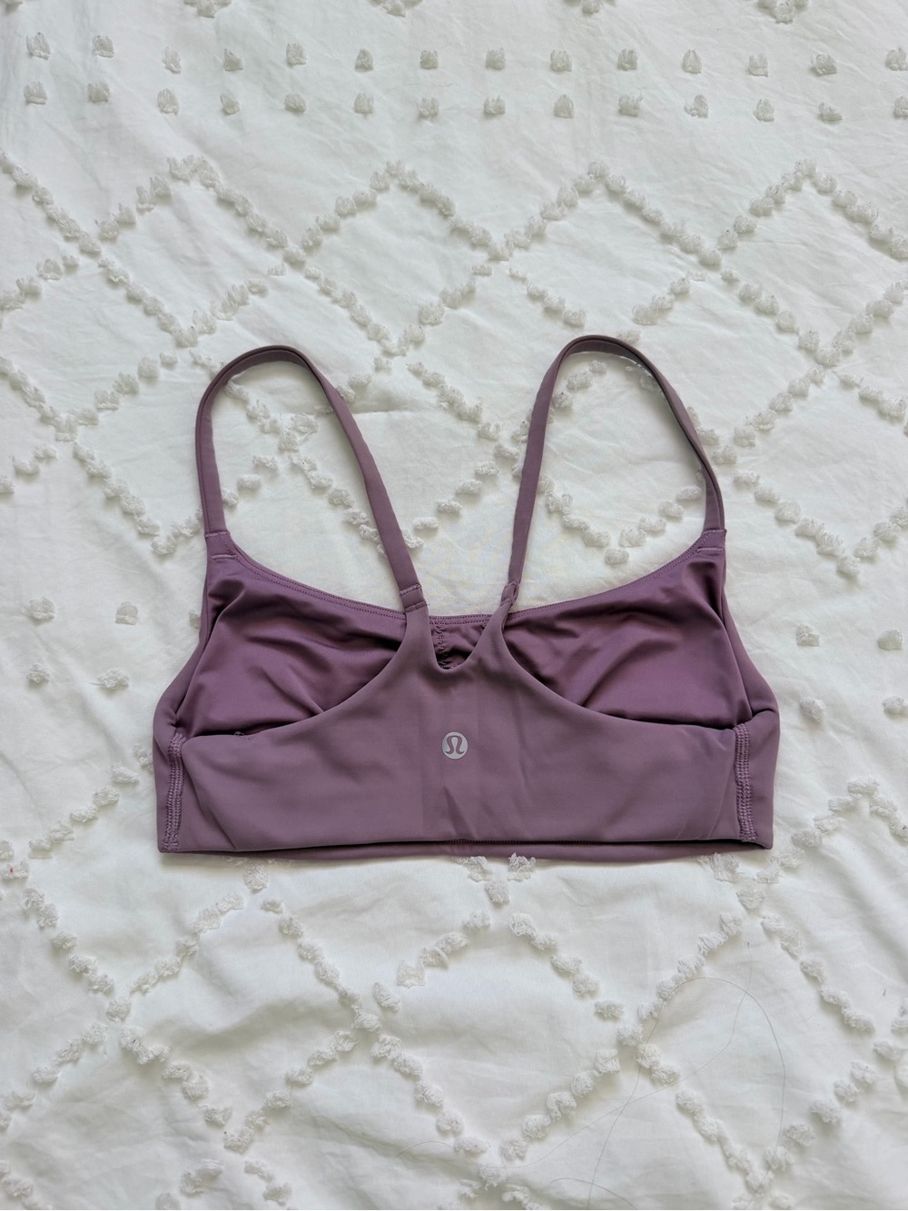 Lululemon Wunder Train Strappy Racer Bra Lavender Lux Size 4